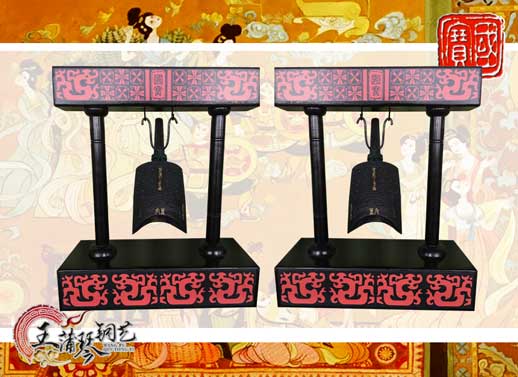 單件編鐘工藝品、外賓禮品、中國青銅編鐘